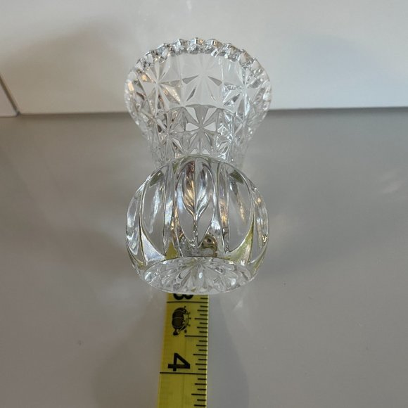 Vintage Princess House Cut Glass Crystal Small Vase 3" Tall - Picture 4 of 4